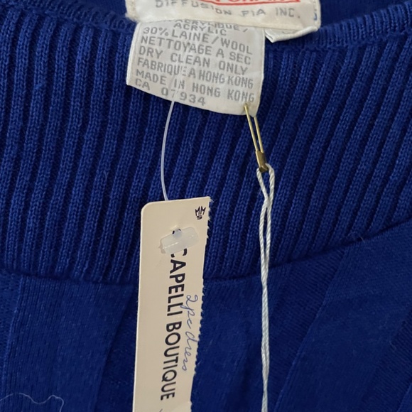 Simon Chang Vintage blue sweater - Picture 3 of 4